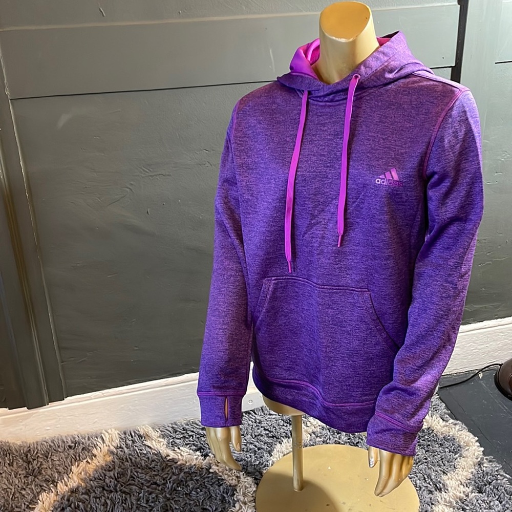 Purple M Adidas Sweatshirt ClimaWarm - Picture 1 of 5
